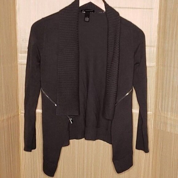 INC International Concepts Womens Grey Open Front Cardigan Sweater Small - Picture 1 of 5